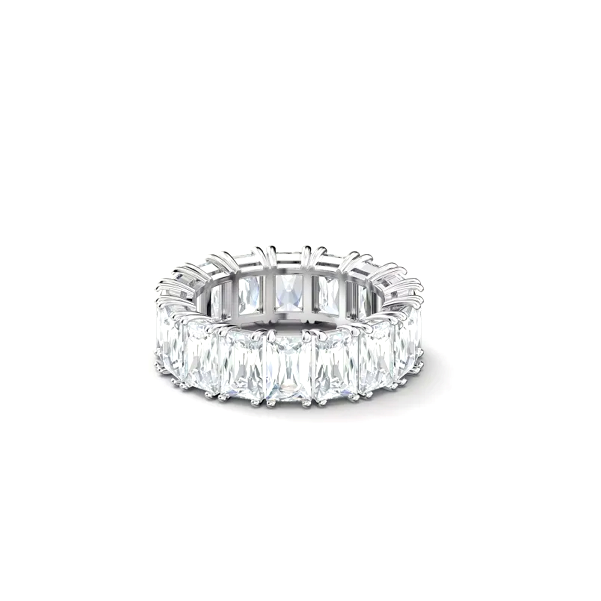 TIFFANY STERLING SILVER WHITE DIAMOND RING 62896397